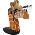 thumbnail image 2 of Handmade Wood Carving Eyeglasses Spectacle Holder Stand Sunglasses Display Rack Home Office Desk Décor Gift (Giraffe), 2 of 4