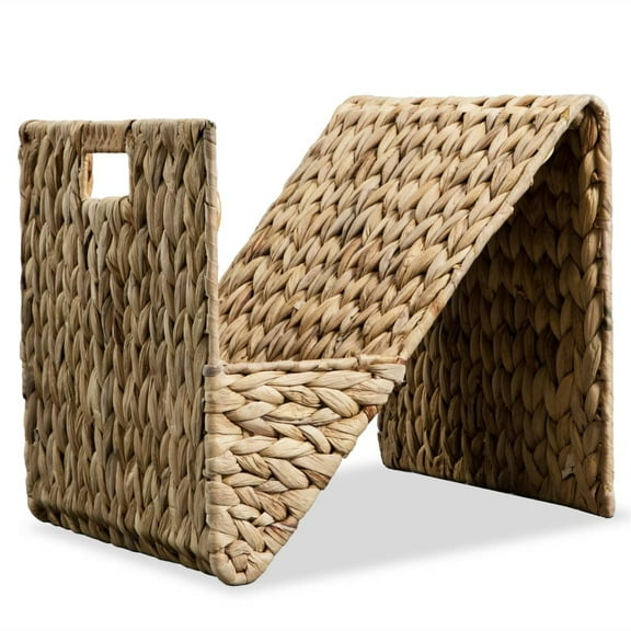 vidaXL Magazine Holder 12.2"x12.2"x12.2" Water Hyacinth