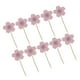thumbnail image 1 of Decoración Sunnimix 10 Pink Flower Cake Topper Cupcake, 1 of 8