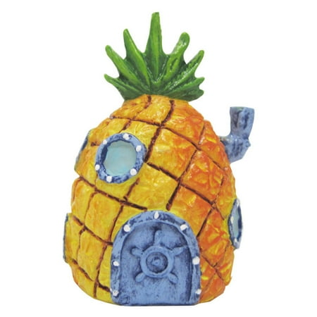 Home Aquarium Tanks - Penn Plax SpongeBob 2 in. Mini Pineapple Home Aquarium Figure
