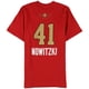 thumbnail image 2 of Adidas Mens The West 41 Nowitzki Graphic T-Shirt, red, M, 2 of 2