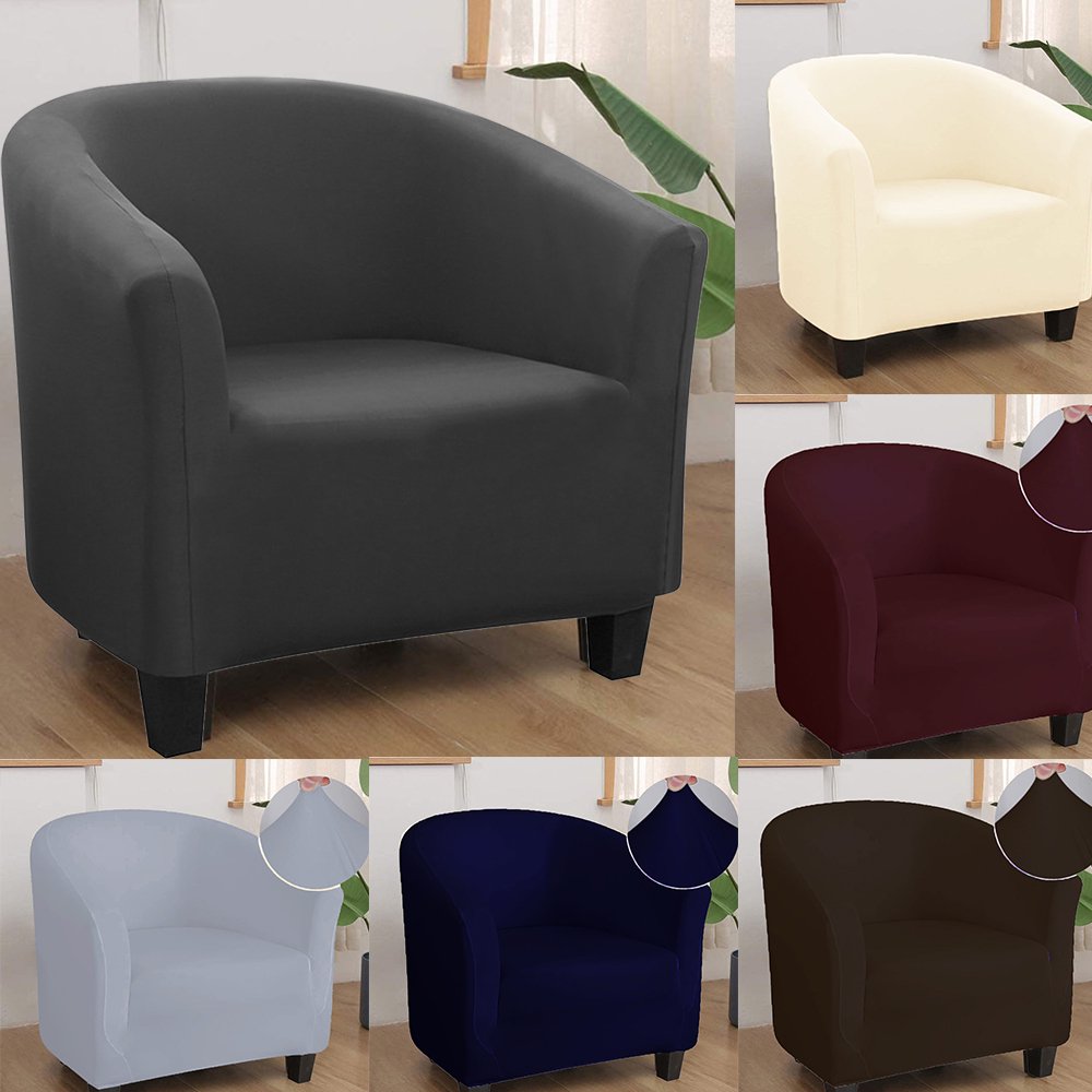 HOTBEST Tub Chair Covers for Armchairs,Tub Sofa Slipcover Polyester