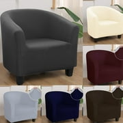 Willstar Tub Chair Covers for Armchairs,Tub Sofa SliPCover Polyester Fabric Club Chair SliPCover Stretch Armchair SliPCover Removable Washable Sofa Couch Cover for Dining Living Room Office Reception