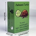 thumbnail image 4 of Versión en inglés de Tortuga incómoda, tarjeta de humor con palabras, tarjeta de fiesta para adultos, juego de mesa, 4 of 4