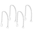 thumbnail image 2 of Miangastore 4pcs Durable Stainless Steel Toilet Flapper Replacement Kit Toilet Flapper Replacement Chains Toilet Handle Chains Stainless Steel Lift Chains, 2 of 9