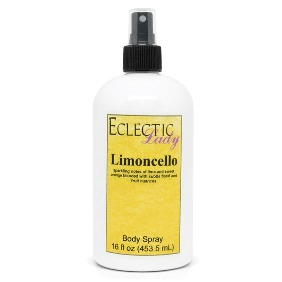Limoncello Body Spray, Eclectic Lady, Hydrating Mist, Unisex, 16 oz