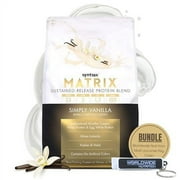 Syntrax Matrix Sustained-Release Protein Powder Blend - Muscle Support - Simply Vanilla - 5 lbs