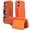 Orange, variant on Case Designed for iPhone 17, Wallet Case with Credit Card Holder & Hidden Mank-up Mirror, Hybrid Shockproof Heavy Duty Protection Phone Cover Women Girls, for iPhone 17, Black