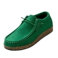 thumbnail image 2 of YOUYEDIAN Flat Shoes for Women Spring Fall Dressy Loafers Slip on Non Slip Casual Walking Shoes Office Closed Toe Orthopedic Shoes (Green), 2 of 6