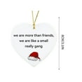 thumbnail image 4 of KCEHTA Christmas Funny Heart Shaped Ornament, Heart Shaped Christmas Ornaments, Heart Shaped Ornaments for Christmas Tree, Christmas Friendship Ornaments, Friendship Gifts, 4 of 4