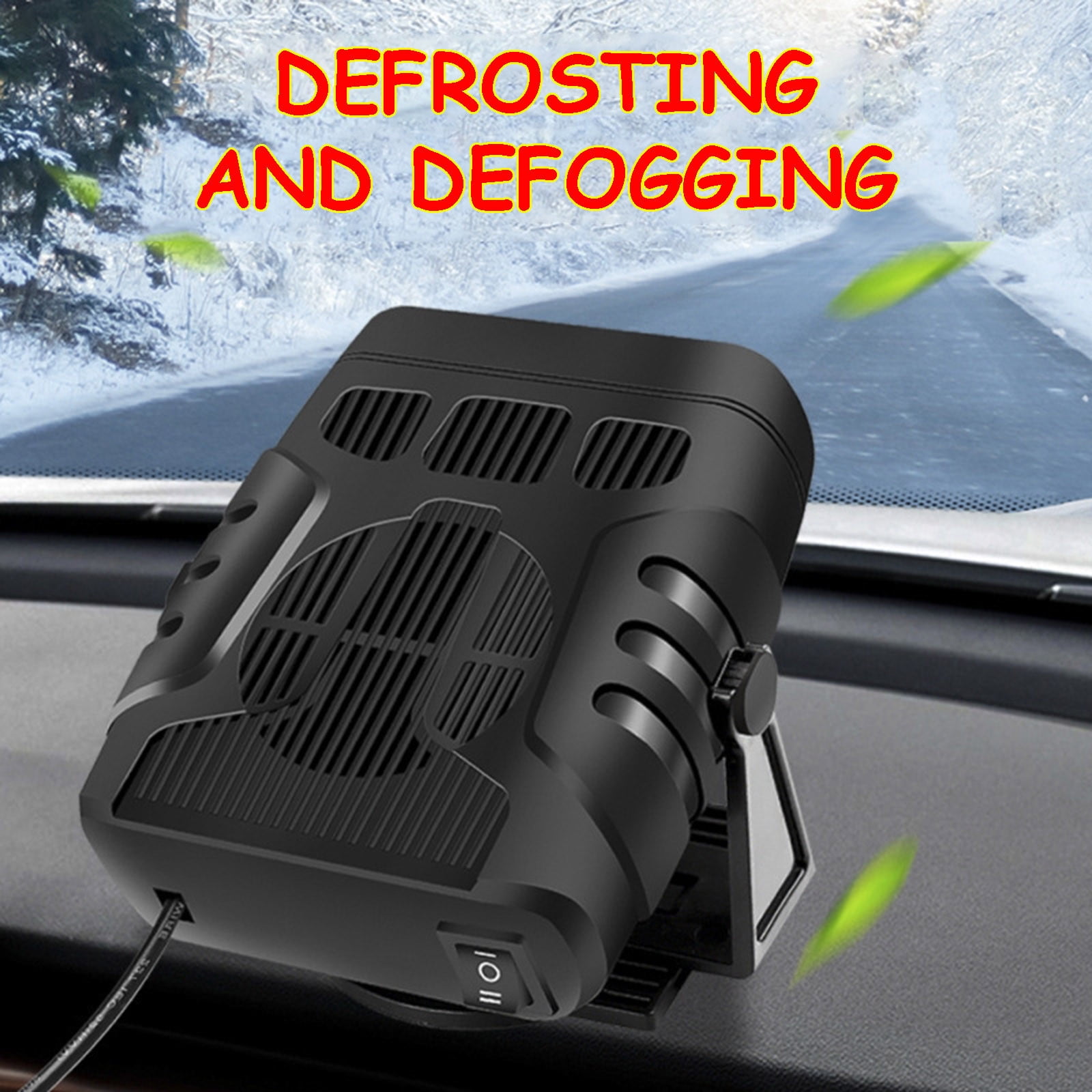YZEGDCH Car Portable Space Heater, Portable Heaters for Indoor, PTC Ceramic Heater for Office, Thermostat, Safe Quiet Room Heater for Bedroom Office Bathroom, Best Gift for Dad Mom Kids
