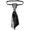 Black and white checkered, variant on Pre-Tied Crystal Pendant Necktie with Metal Chain, Elegant Decorative Neck Tie for Wedding Graduation
