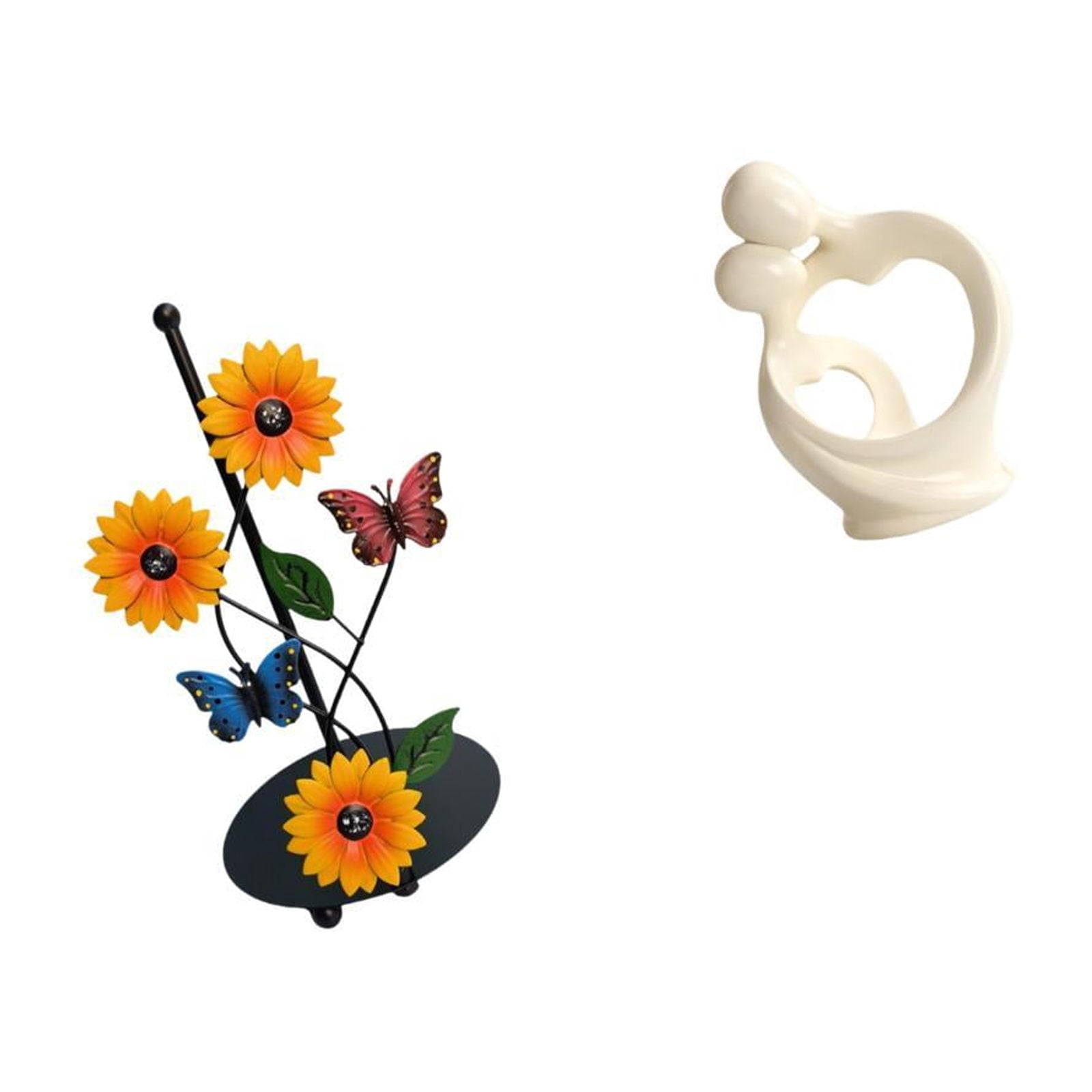 Fiocias Toilet Paper Holder Paper Towel Holder Countertop Kitchen Roll Holder Abstract Statue Iron And Resin Structure Suitable for Kitchen Home Offic