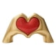 thumbnail image 2 of Adorno de corazón para San Valentín | Figura romántica de resina para regalar | Decoración dorada para el hogar, aniversario, boda o pareja, 2 of 6