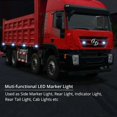 thumbnail image 2 of 4X4Leds Luces laterales Luz delantera trasera Luces de liquidación Luces de posición LED impermeables 12V 24V Universal para remolque Van Caravana Camión Autobús-Blanco, 2 of 5