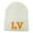 White, variant on Las Vegas LV Embroidered Long Beanie - White OSFM