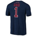 thumbnail image 3 of Men's Navy Arizona Wildcats Greatest Dad Logo Tri-Blend T-Shirt, 3 of 3