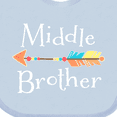 thumbnail image 4 of Inktastic Middle Brother Arrow Boys Baby Bib, 4 of 4