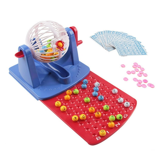 tamizeot Plastic Bingo Machine Toy Adults Kids Family Group Fun Bingo Gaming Experience Parties Lotto Game Long Term