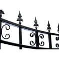 thumbnail image 2 of ALEKO Steel Single Sliding 18 x 6 feet Black Driveway Gate St. Louis Style, 2 of 23