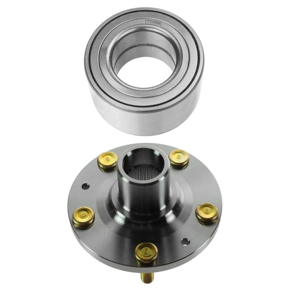 TRQ 2 Piece Front Wheel Hub & Bearing Kit Set LH or RH Side for Mazda CX-9 CX9 BHA65737