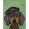 thumbnail image 3 of Fab Funky 15x18 Black Modern Framed Museum Art Print Titled - Hipster Dachshund, 3 of 5