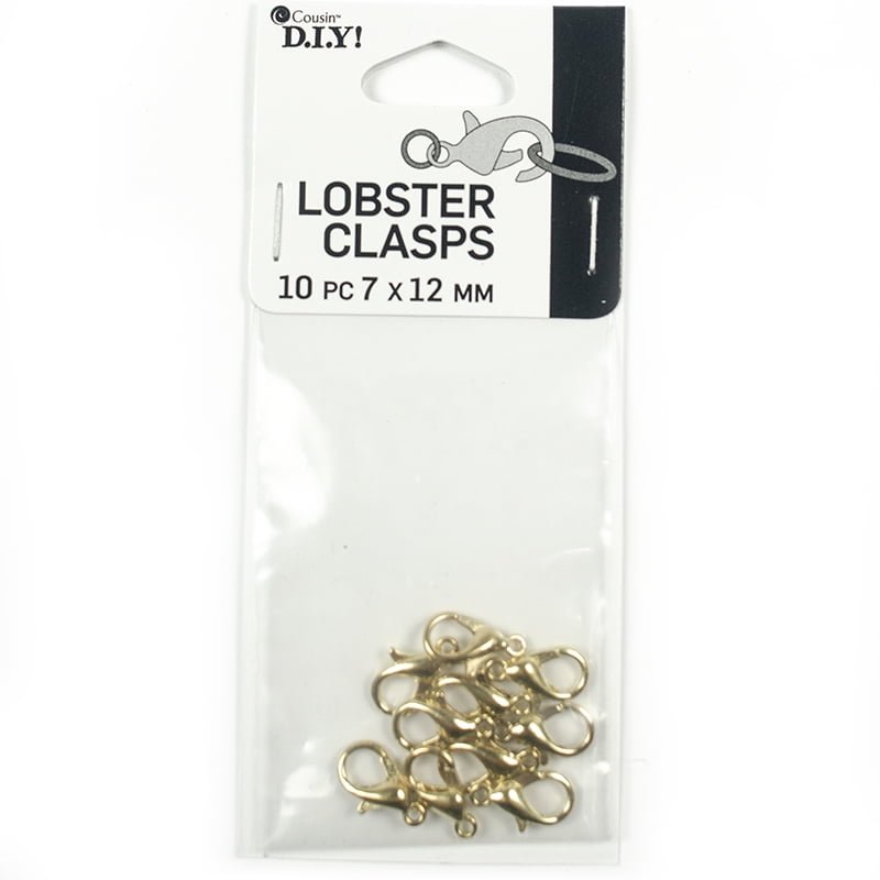 DIY Gold Lobster Clasps, 10 Piece