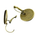 thumbnail image 1 of Base de joyería de cabujón de Pendiente de gancho de latón 12 piezas Hugo Pendiente del gancho, 1 of 4