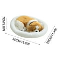 thumbnail image 3 of Realistic Sleeping Breathing Dog Toy - Lifelike Fluffy Plush Puppy with Soft Fur, Gentle Motion & Sound for Kids Ages 3+, Washable & Durable (13.7x11.4in), 3 of 4