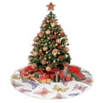 thumbnail image 4 of XMXY Halloween Christmas Tree Skirt, Love Beautiful Butterflies Holiday Party Indoor Decorations Ornaments, 48 Inch, 4 of 5