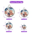 thumbnail image 5 of Patriot West Highland White Terrier We Will Never Forget Patriotic Remembrance Day Round Wood Sign Westie Westy Dog Lover Hanging Wall Home Decor - 12014, 5 of 5