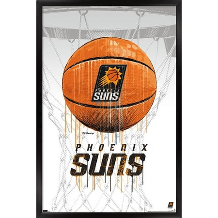 NBA Phoenix Suns - Drip Basketball 21 Wall Poster 14.725 x 22.375 Framed