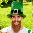 thumbnail image 4 of Green Homburg Leprechaun Fashion Top Hat Gifts for Boyfriend Hat Wide Brimmed Unisex Wear for Gatherings Photo Props, 4 of 8