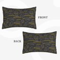 thumbnail image 2 of Goofa Retro Excavator Pattern Pillow Case – Plush & Soft Cushion Cover, Hypoallergenic Throw Pillow Case for Comfortable Sleep with Envelope Closure-16"x24", 2 of 6