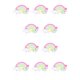 thumbnail image 2 of Monstrate Kit de decoración de pasteles, dibujos animados de arcilla polimérica, herramientas para hornear, decoración de arcoíris, velas de sonrisa arcoiris 10piezas, 2 of 6