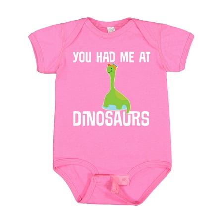 

Inktastic You Had Me at Dinosaurs Gift Baby Boy or Baby Girl Bodysuit