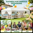 thumbnail image 6 of 10'x30' Party Tent, Outdoor Wedding Canopy Tents for Parties with Removable Sidewalls,Heavy Duty Canopy Outside Gazebo Event Tent for Parties Garden Patio and Backyard, 6 of 8
