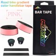 thumbnail image 3 of Bike Handlebar Wraps antideslizante Elástico Cinta autoadhesiva Ligero Peso Ligero Ciclismo Protección Cinturón Pink 2 Piezas / Caja Eigraketly OD003396-06B, 3 of 7