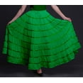 thumbnail image 3 of Phagun Women's Indian Clothing Green Long Casual Skirt Maxi&nbsp;Summer Wear-6, 3 of 6