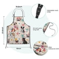 thumbnail image 7 of Dogs with Party Hats and Flowers Kids Aprons for Girls and Boys,Adjustable Neck Strap Toddler Aprons for Kids Cooking Baking, 7 of 7