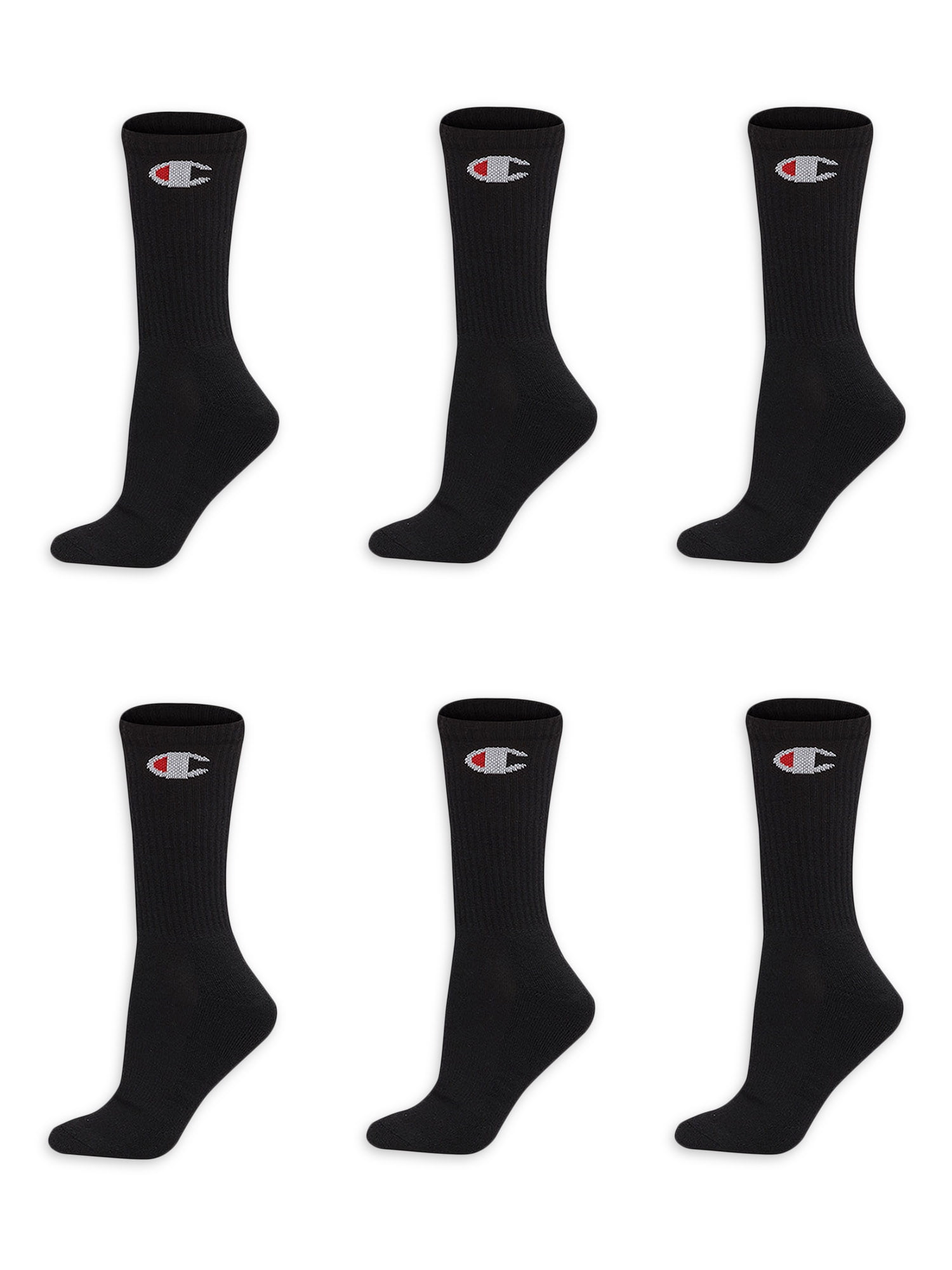 Champion Champion Women's Logo Crew Socks, 6pack
