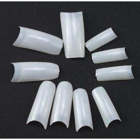 - Acrylic UV Gel Half French Natural False Finger Nail Art Tips Tools 500 PCS