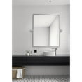 thumbnail image 3 of Elegant Decor Rectangle Pivot Mirror 24X20 Inch In Silver, 3 of 9