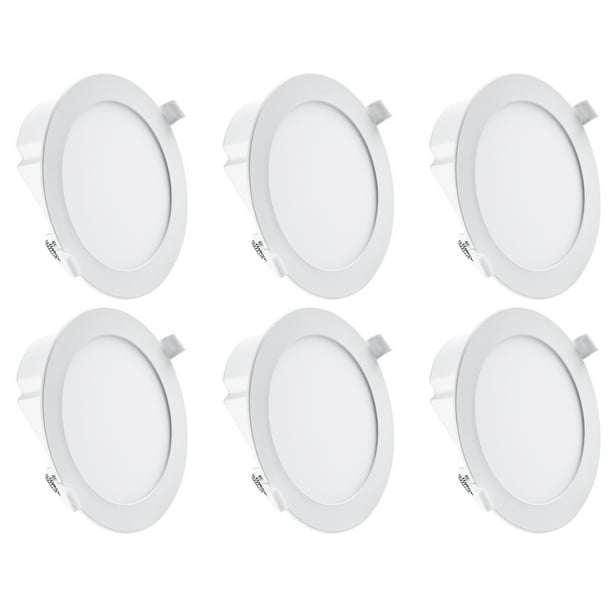 Hyperikon 6 Inch LED Recessed Lights Canless with Integrated Junction