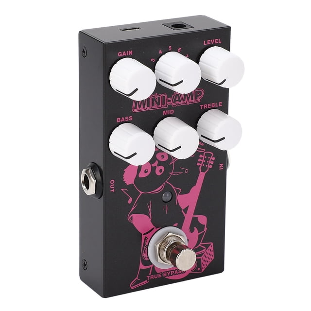 Guitar Effect Pedal, Guitar Pedal USB Interface Portable 9 Different Tone Selections for Practice