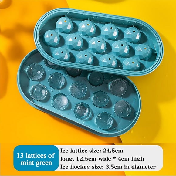 Boovnll Popsicle Molds, Summer New Four-Cell Cool Spherical Household Spherical Ice Box, Popsicles Molds, Popsicle Molds with Sticks, Popsicle Molds with Sticks