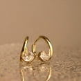 thumbnail image 7 of Simple Small Gold Hoop Earrings for Women - Sparkly Huggie Ring Circle Daily Jewelry Gift for Christmas Party, 7 of 7