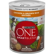 Purina ONE Natural, High Protein Gravy Wet Dog Food, SmartBlend Tender Cuts & -