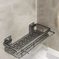 thumbnail image 4 of Support de Rangement pour Chariot de Douche, Alliage D'Aluminium Autocollant, Paroi de Douche de Salle de Bain, Intérieur, Installation Facile, Durable, Peu Encombrant, Multi-Usage,Panier de Douche, 4 of 9
