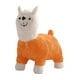 thumbnail image 2 of Reposapiés otomano, taburete para niños, muñeco de peluche de alpaca, asiento acolchado, reposapiés de animales de dibujos animados, taburete otomano Naranja mayimx Escabel, 2 of 9